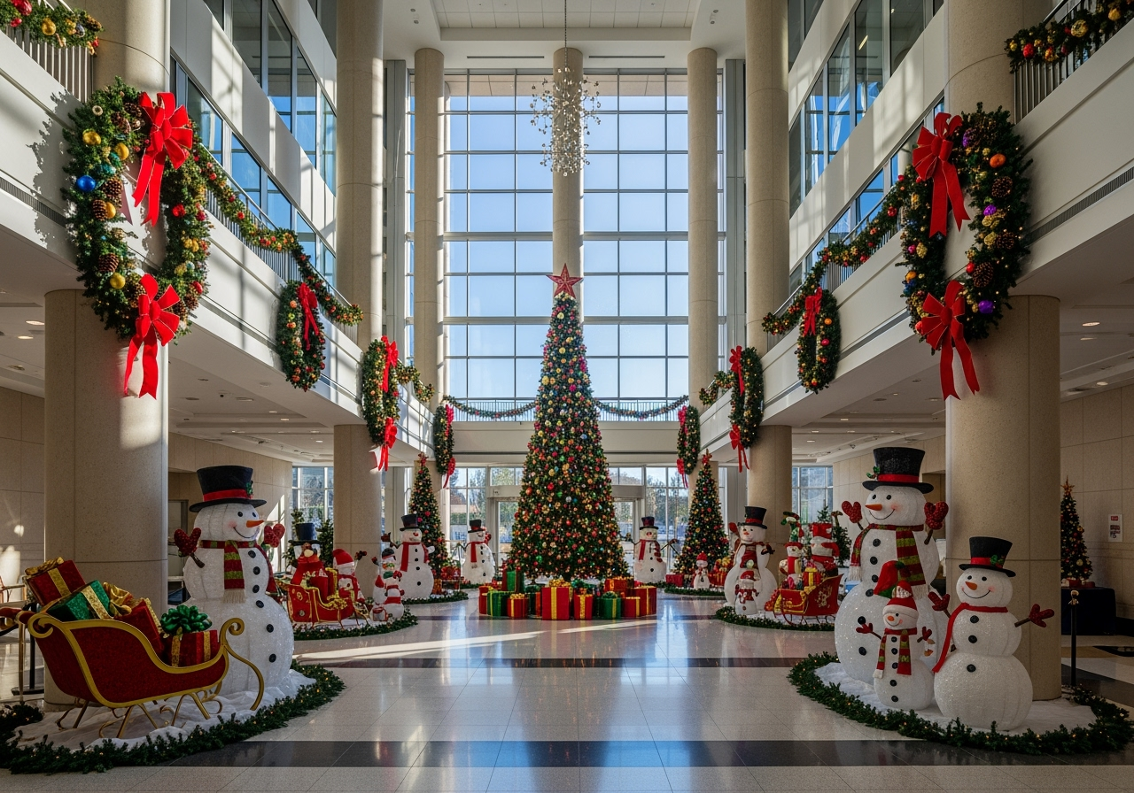 Corporate Hall Christmas Decoration