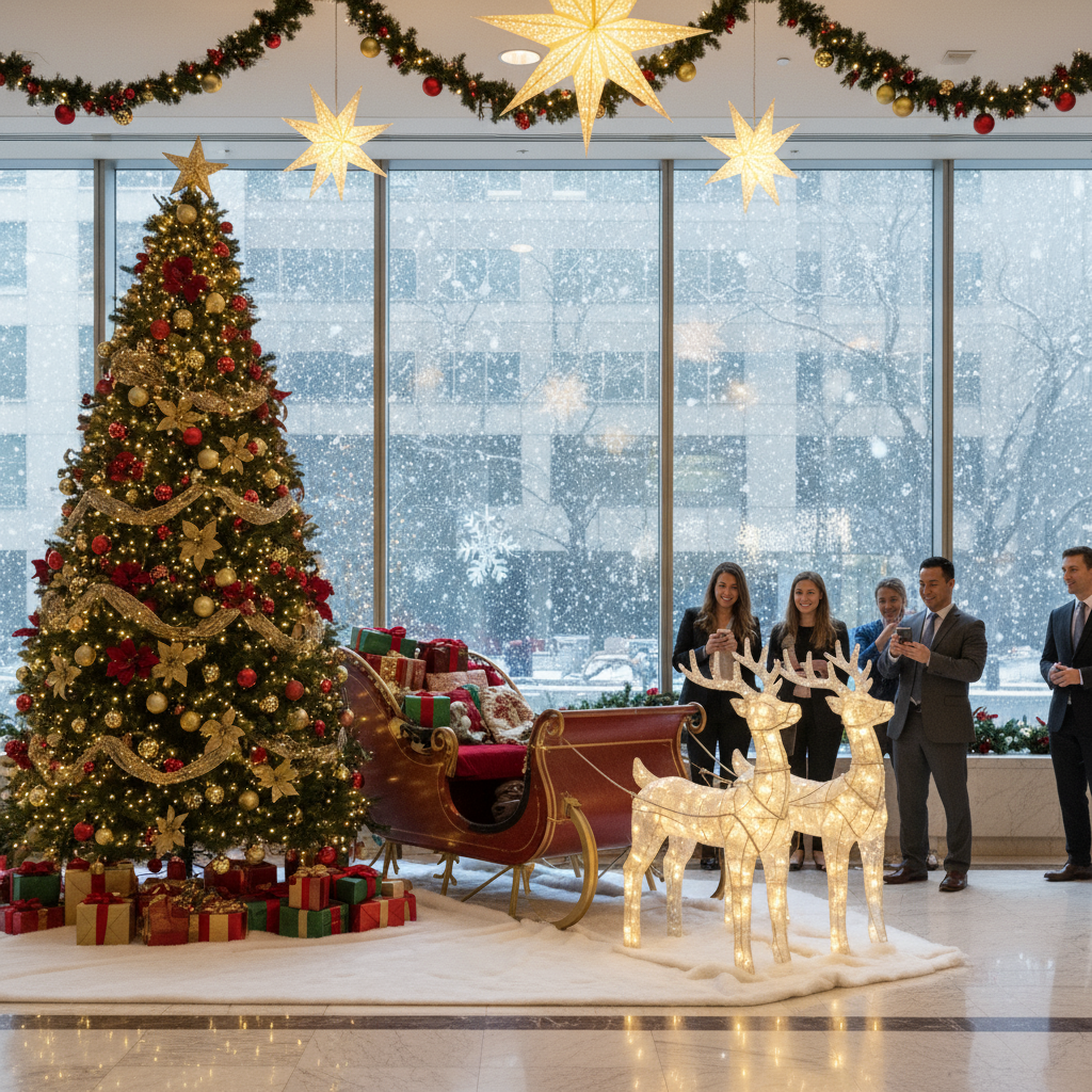 Corporate party hall decoration